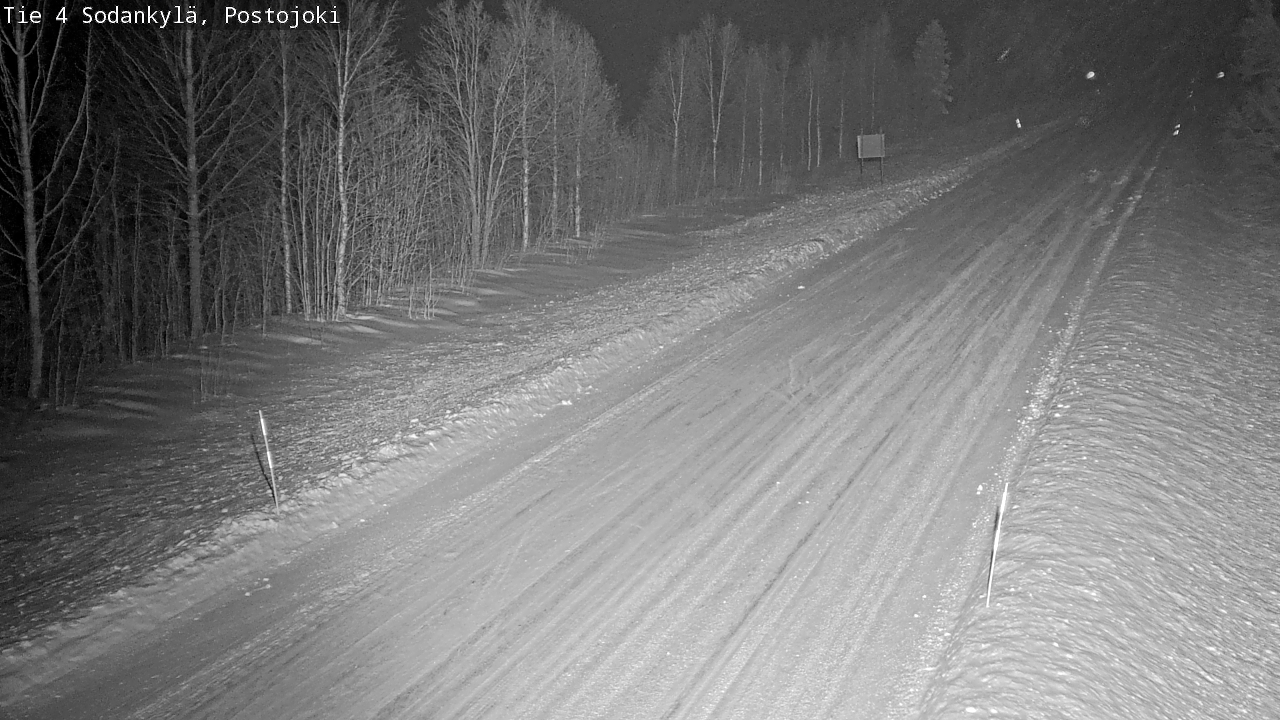 Weather Camera Image Road 4 Sodankylä, Postojoki, Sodankylä, Lappi