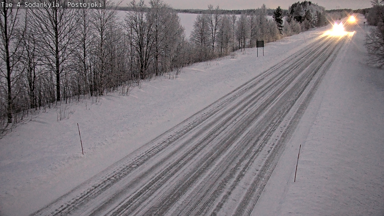 Weather Camera Image Väg 4 Sodankylä, Postojoki, Sodankylä, Lappi