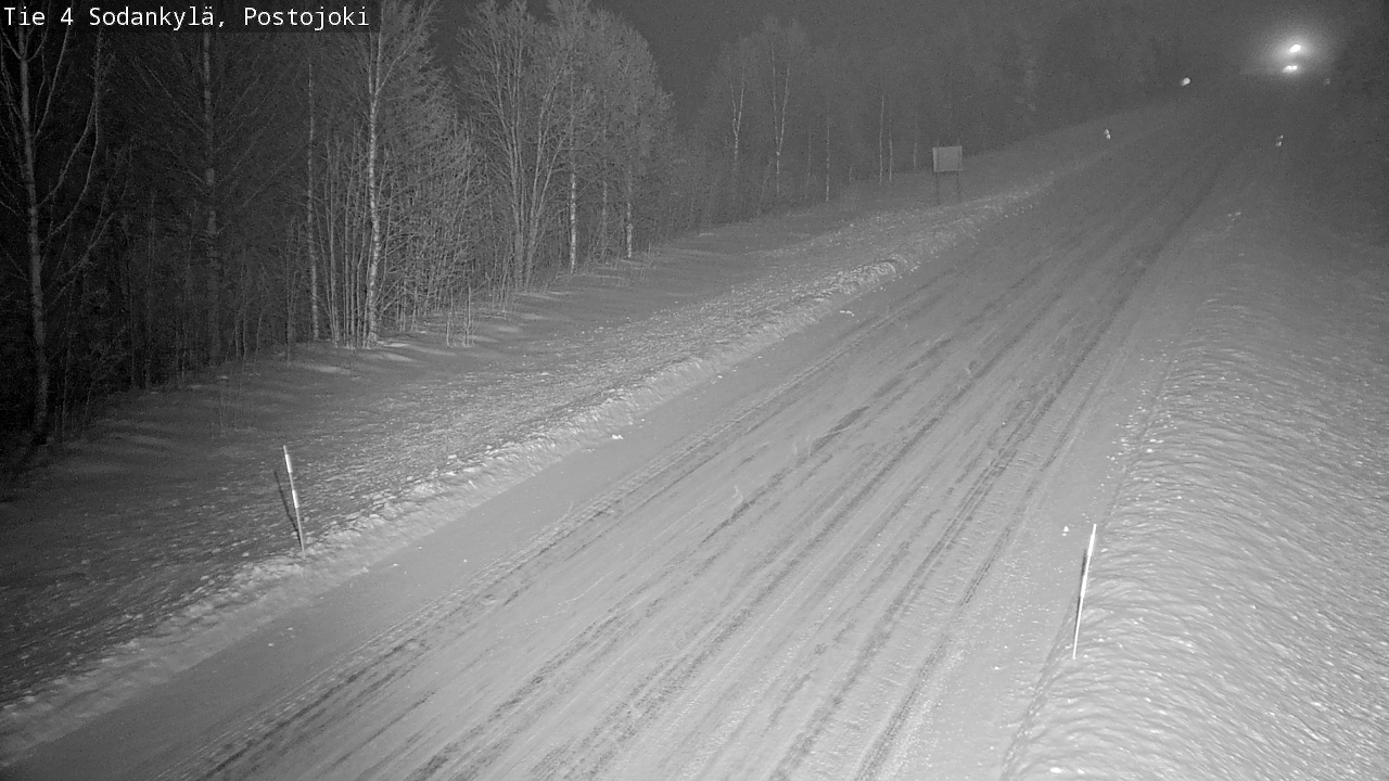 Weather Camera Image Road 4 Sodankylä, Postojoki, Sodankylä, Lappi