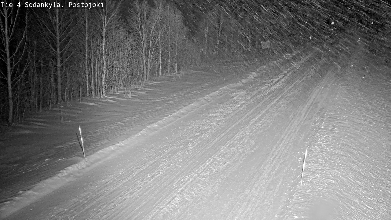 Weather Camera Image Road 4 Sodankylä, Postojoki, Sodankylä, Lappi