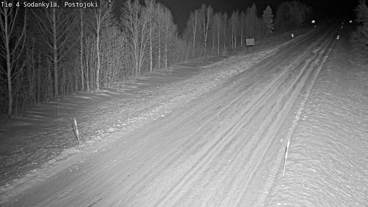 Weather Camera Image Road 4 Sodankylä, Postojoki, Sodankylä, Lappi