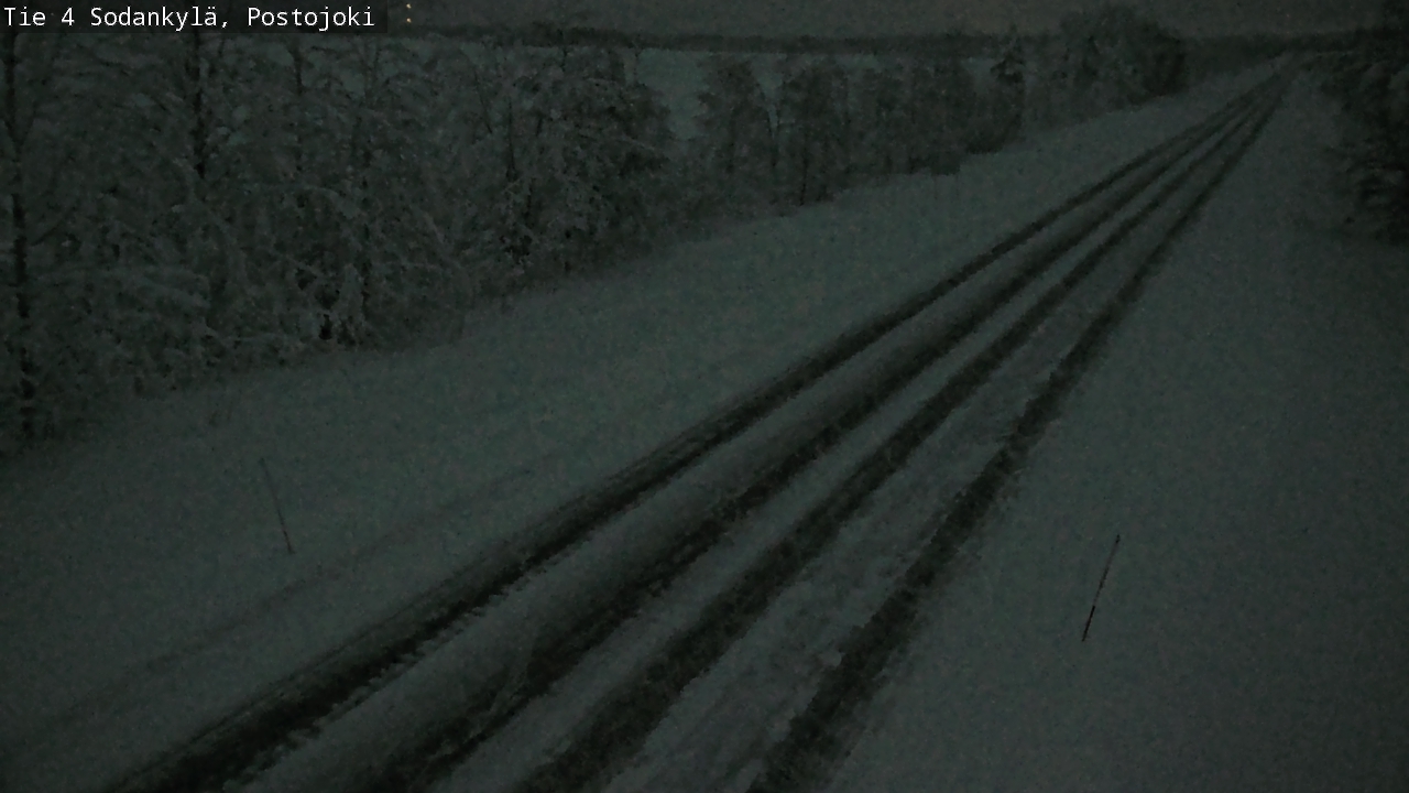 Weather Camera Image Väg 4 Sodankylä, Postojoki, Sodankylä, Lappi