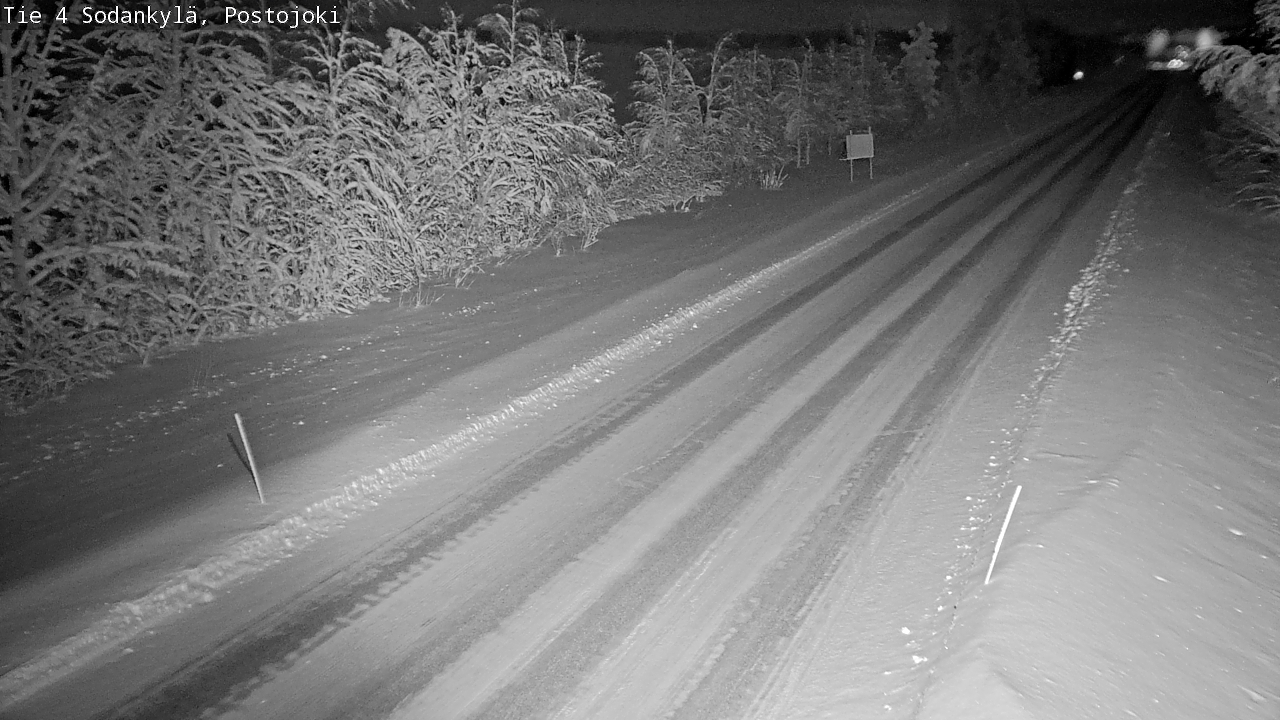 Weather Camera Image Väg 4 Sodankylä, Postojoki, Sodankylä, Lappi