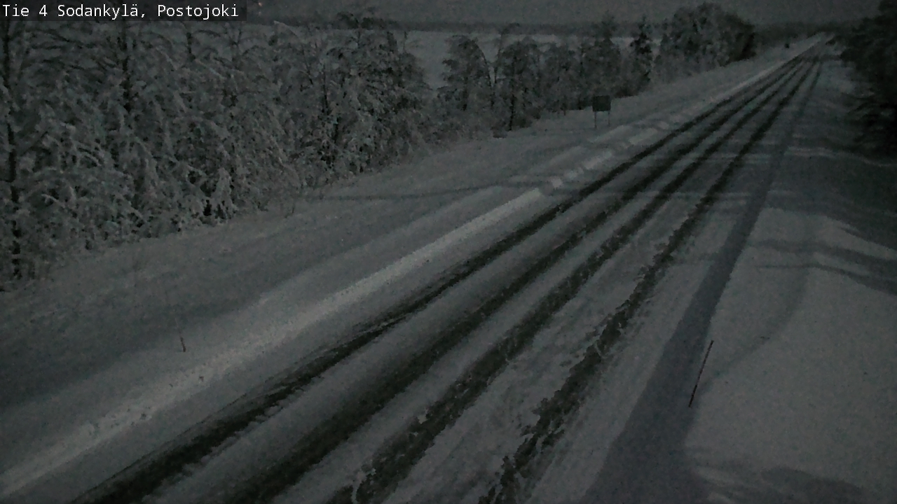 Weather Camera Image Väg 4 Sodankylä, Postojoki, Sodankylä, Lappi