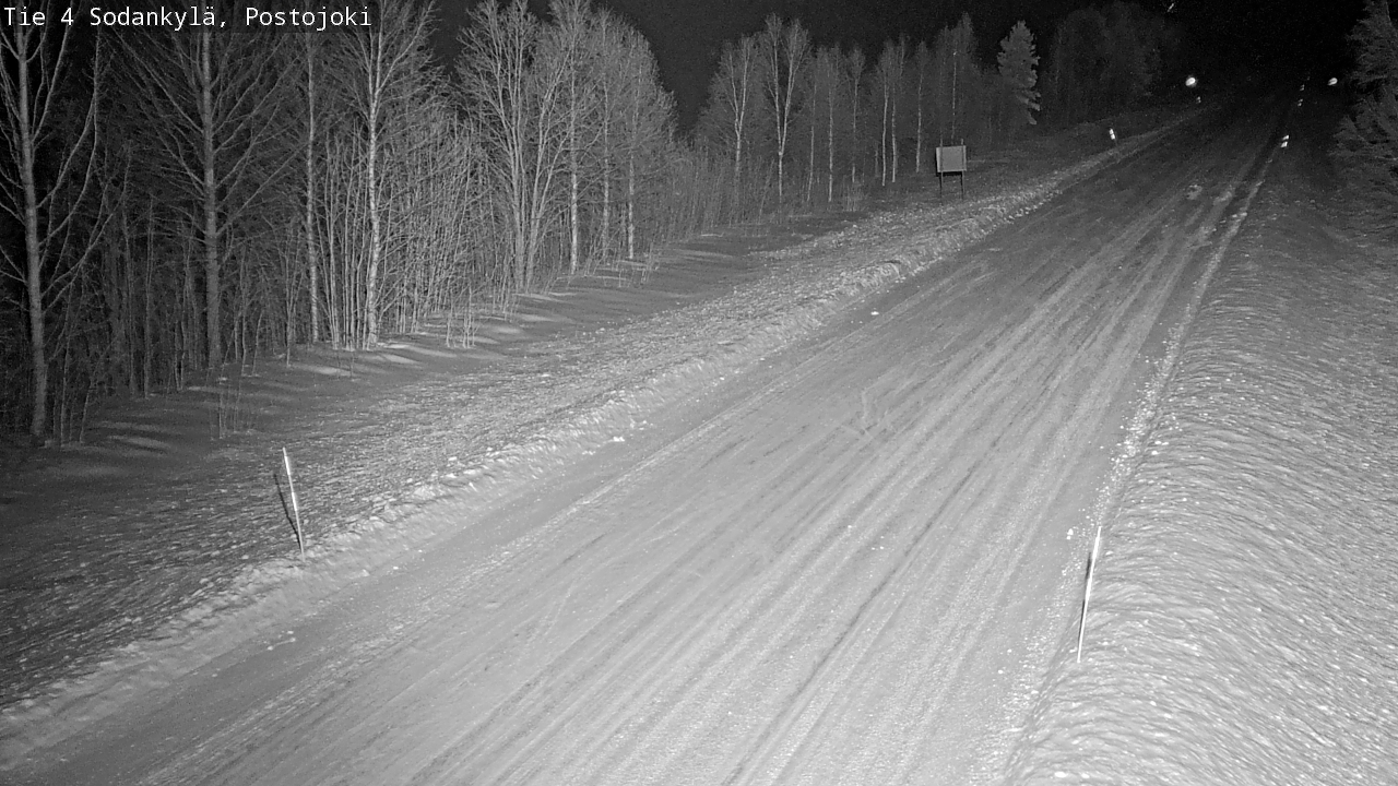 Weather Camera Image Road 4 Sodankylä, Postojoki, Sodankylä, Lappi