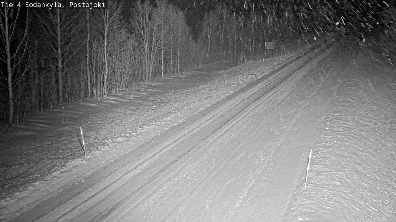 Weather Camera Image Road 4 Sodankylä, Postojoki, Sodankylä, Lappi