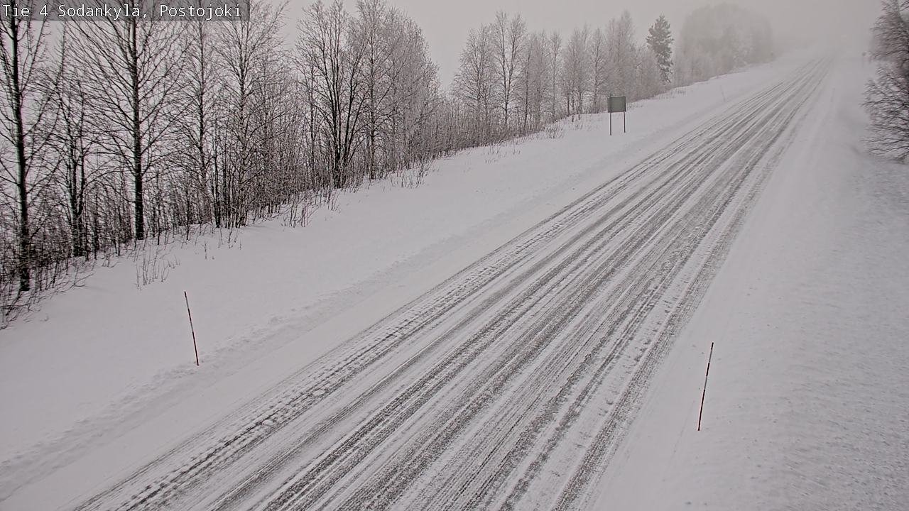 Weather Camera Image Road 4 Sodankylä, Postojoki, Sodankylä, Lappi