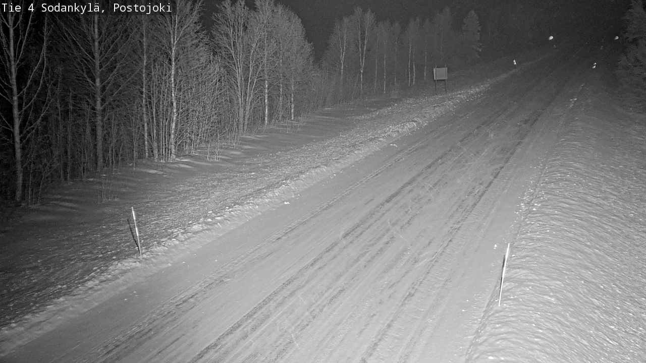 Weather Camera Image Road 4 Sodankylä, Postojoki, Sodankylä, Lappi