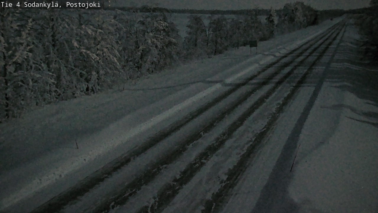 Weather Camera Image Väg 4 Sodankylä, Postojoki, Sodankylä, Lappi