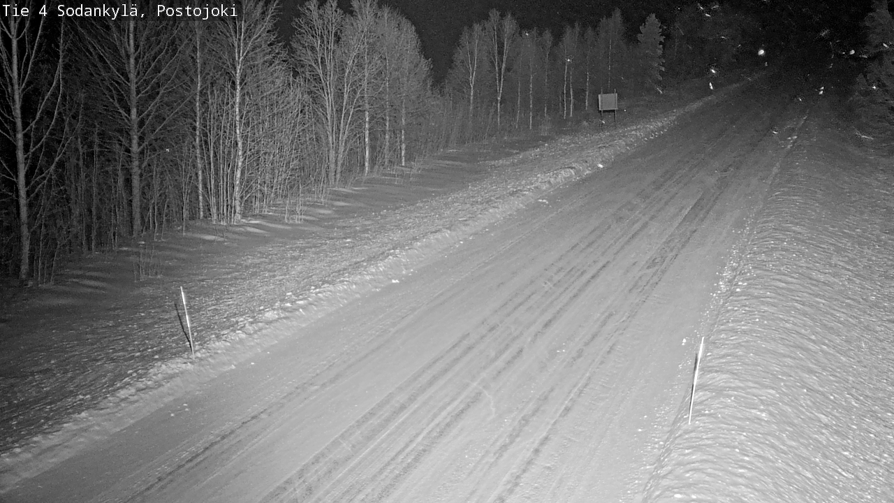 Weather Camera Image Road 4 Sodankylä, Postojoki, Sodankylä, Lappi