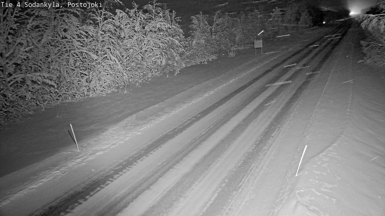 Weather Camera Image Road 4 Sodankylä, Postojoki, Sodankylä, Lappi
