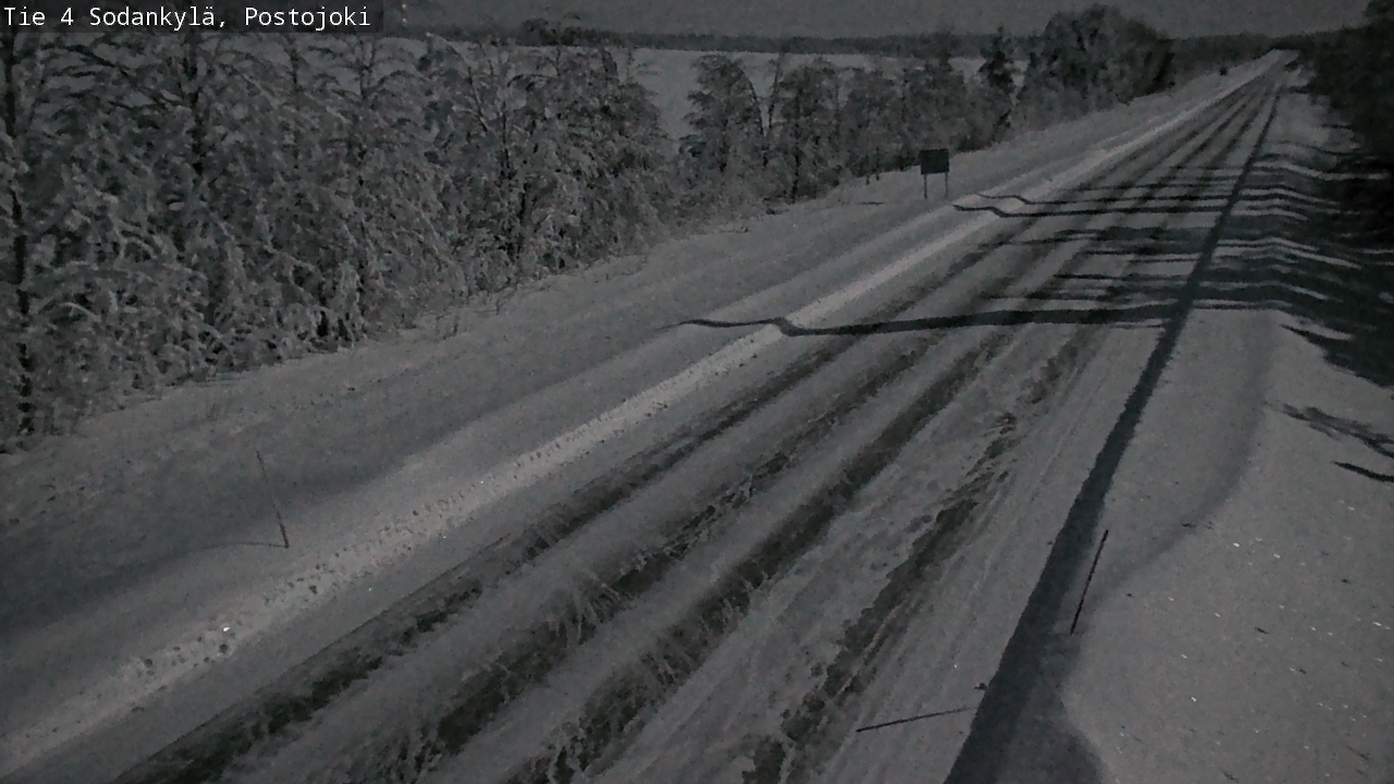 Weather Camera Image Road 4 Sodankylä, Postojoki, Sodankylä, Lappi