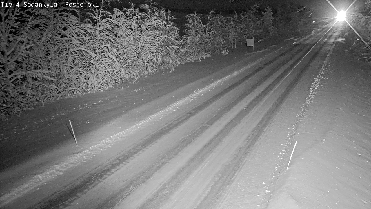 Weather Camera Image Väg 4 Sodankylä, Postojoki, Sodankylä, Lappi