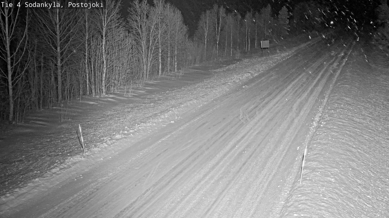 Weather Camera Image Road 4 Sodankylä, Postojoki, Sodankylä, Lappi