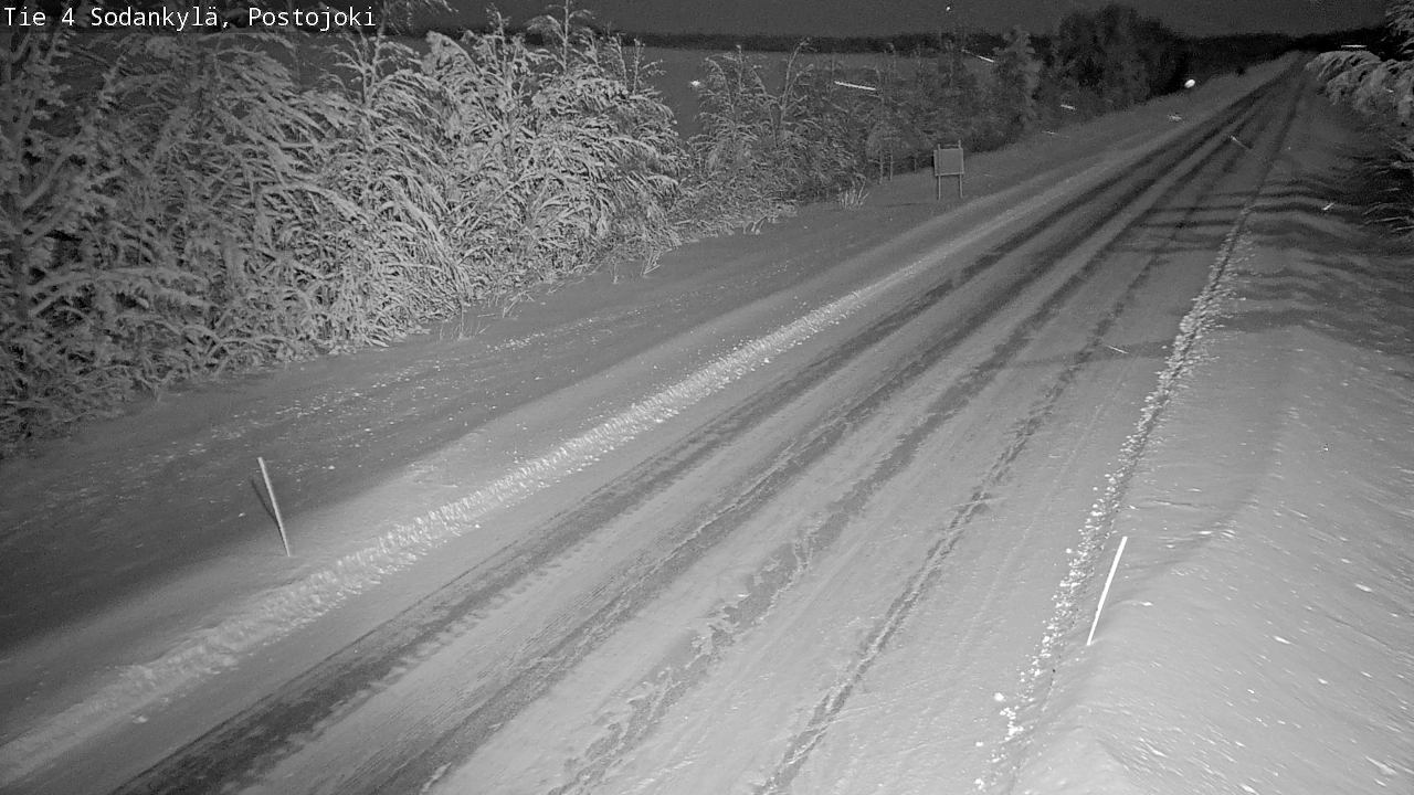 Weather Camera Image Road 4 Sodankylä, Postojoki, Sodankylä, Lappi
