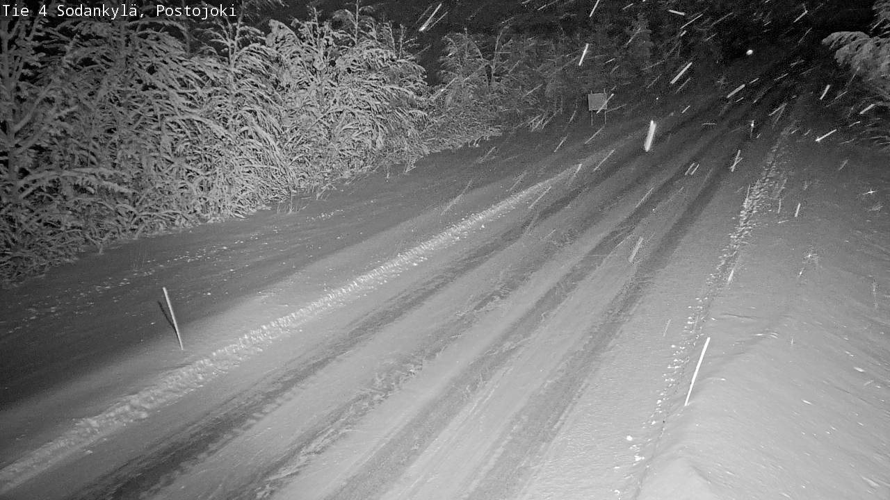 Weather Camera Image Väg 4 Sodankylä, Postojoki, Sodankylä, Lappi
