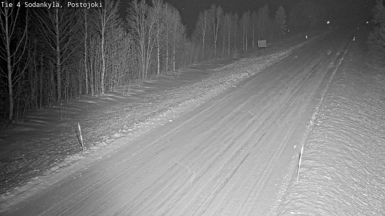 Weather Camera Image Road 4 Sodankylä, Postojoki, Sodankylä, Lappi