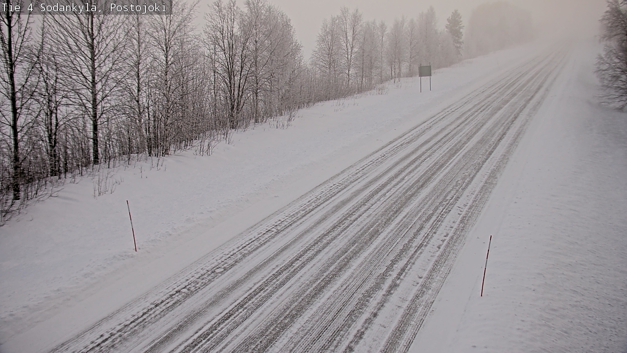 Weather Camera Image Road 4 Sodankylä, Postojoki, Sodankylä, Lappi