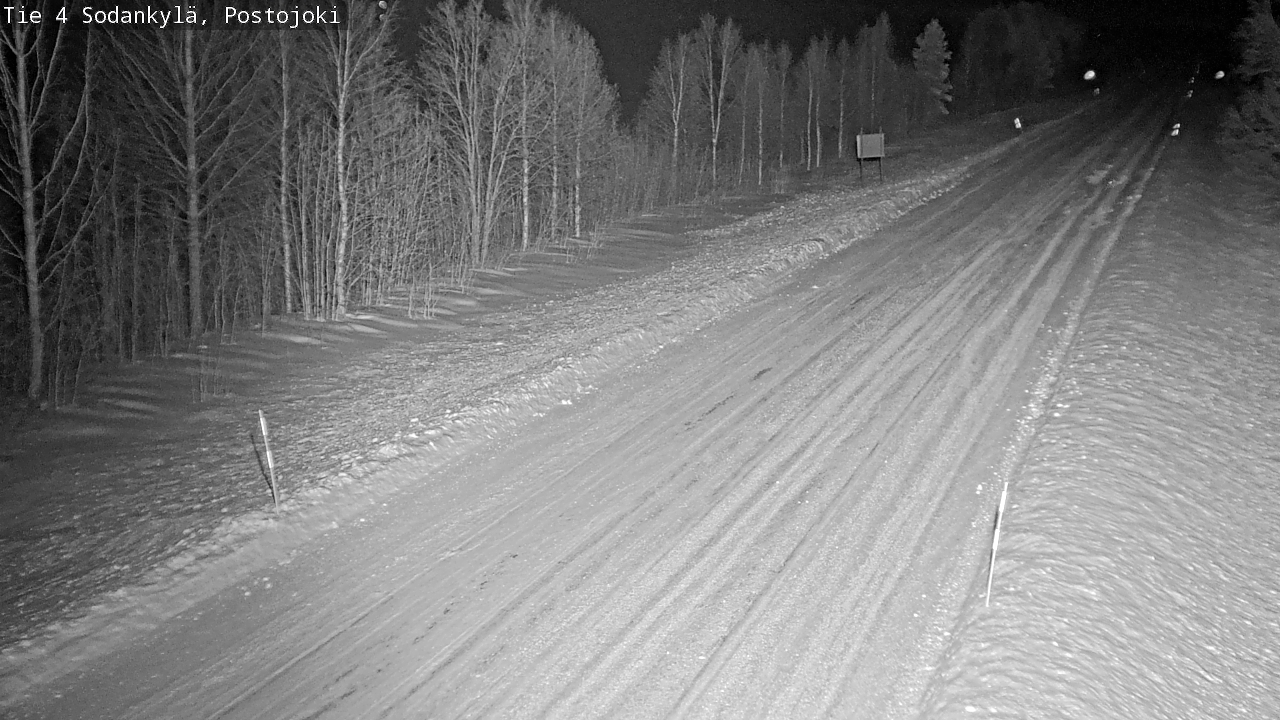 Weather Camera Image Road 4 Sodankylä, Postojoki, Sodankylä, Lappi