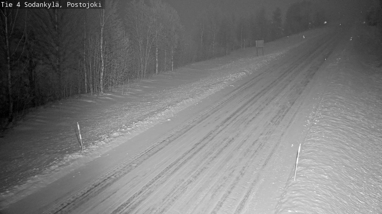 Weather Camera Image Road 4 Sodankylä, Postojoki, Sodankylä, Lappi