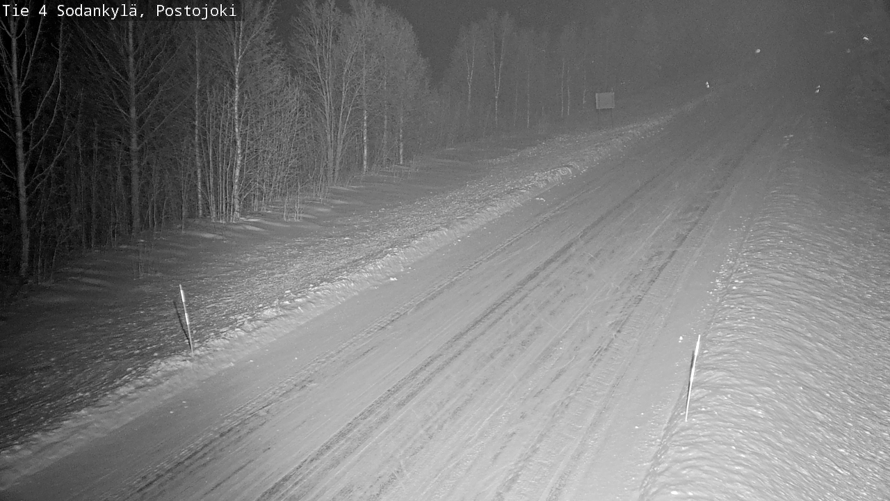 Weather Camera Image Road 4 Sodankylä, Postojoki, Sodankylä, Lappi