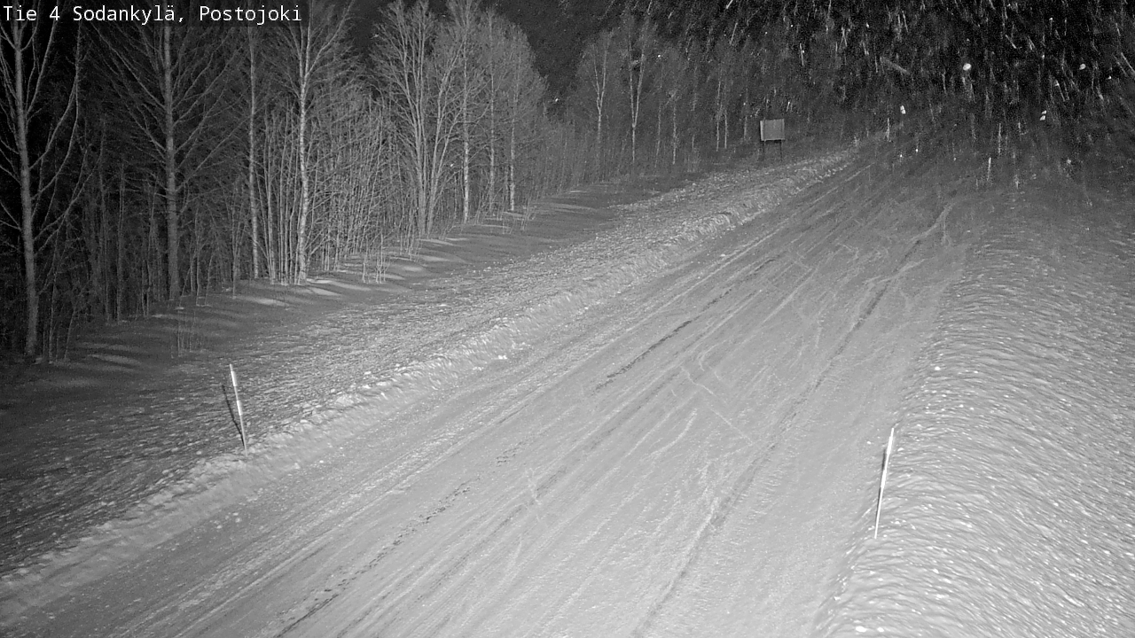Weather Camera Image Road 4 Sodankylä, Postojoki, Sodankylä, Lappi