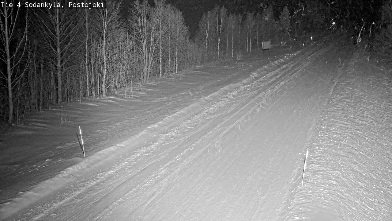 Weather Camera Image Road 4 Sodankylä, Postojoki, Sodankylä, Lappi