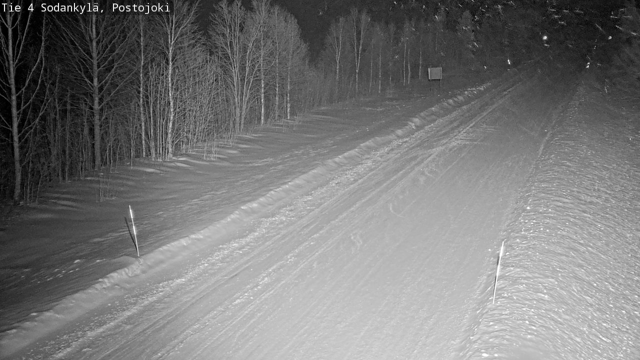 Weather Camera Image Road 4 Sodankylä, Postojoki, Sodankylä, Lappi
