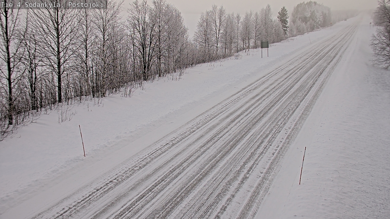 Weather Camera Image Road 4 Sodankylä, Postojoki, Sodankylä, Lappi
