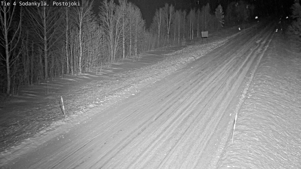 Weather Camera Image Road 4 Sodankylä, Postojoki, Sodankylä, Lappi
