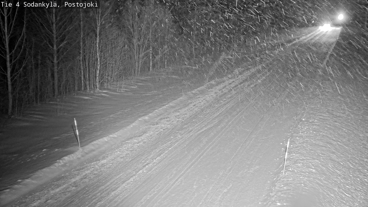 Weather Camera Image Road 4 Sodankylä, Postojoki, Sodankylä, Lappi