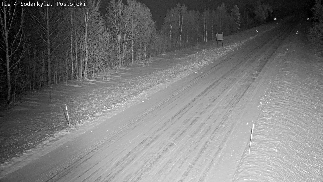 Weather Camera Image Road 4 Sodankylä, Postojoki, Sodankylä, Lappi