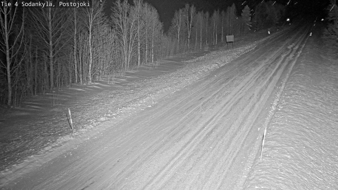 Weather Camera Image Road 4 Sodankylä, Postojoki, Sodankylä, Lappi