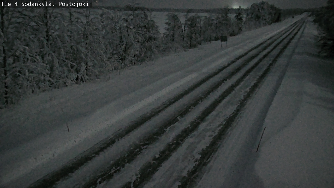 Weather Camera Image Väg 4 Sodankylä, Postojoki, Sodankylä, Lappi