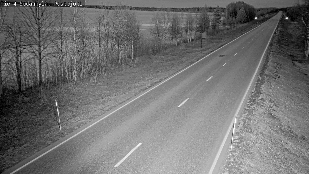 Weather Camera Image Road 4 Sodankylä, Postojoki, Sodankylä, Lappi