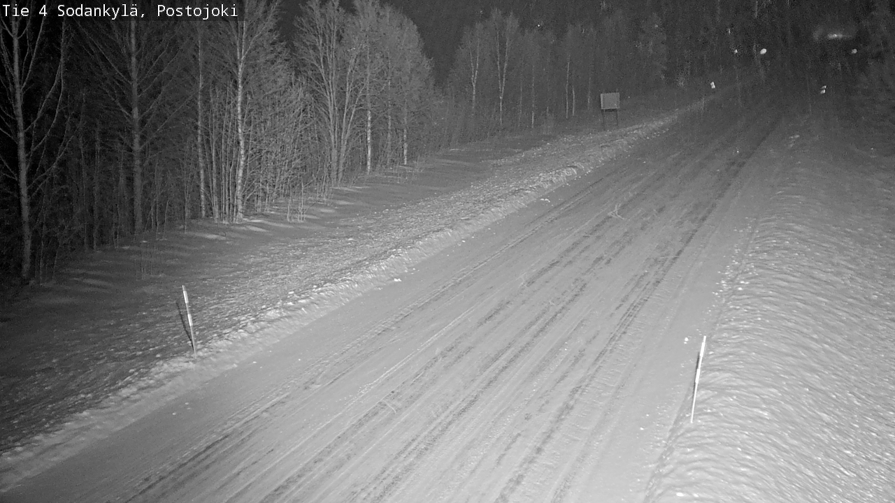 Weather Camera Image Road 4 Sodankylä, Postojoki, Sodankylä, Lappi