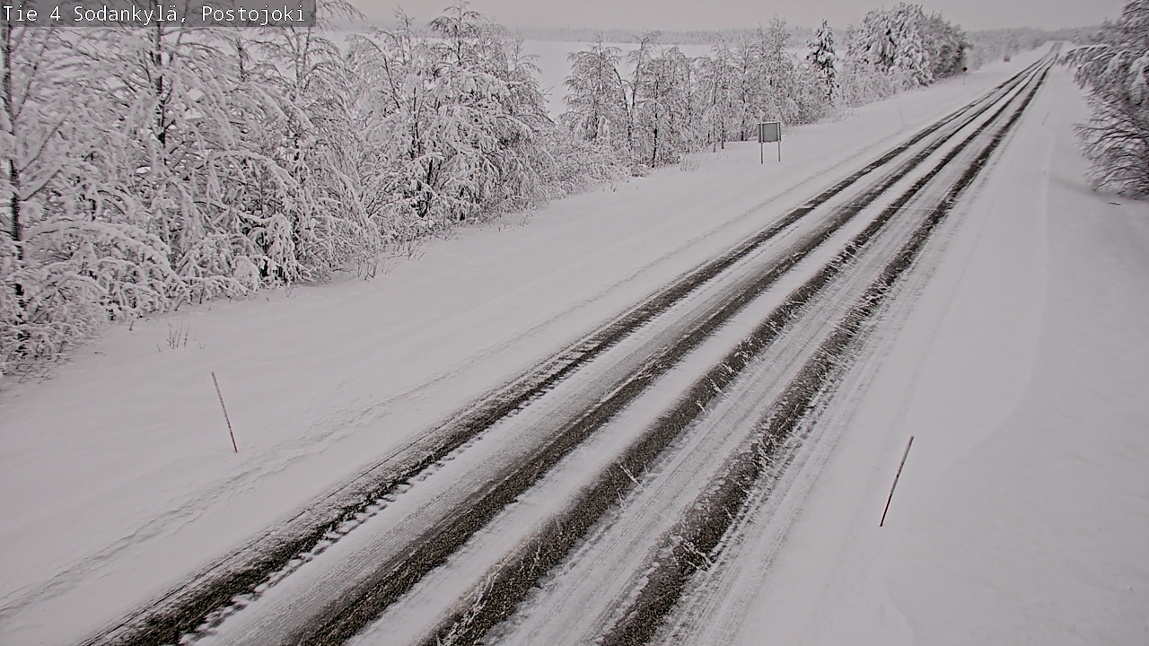 Weather Camera Image Road 4 Sodankylä, Postojoki, Sodankylä, Lappi