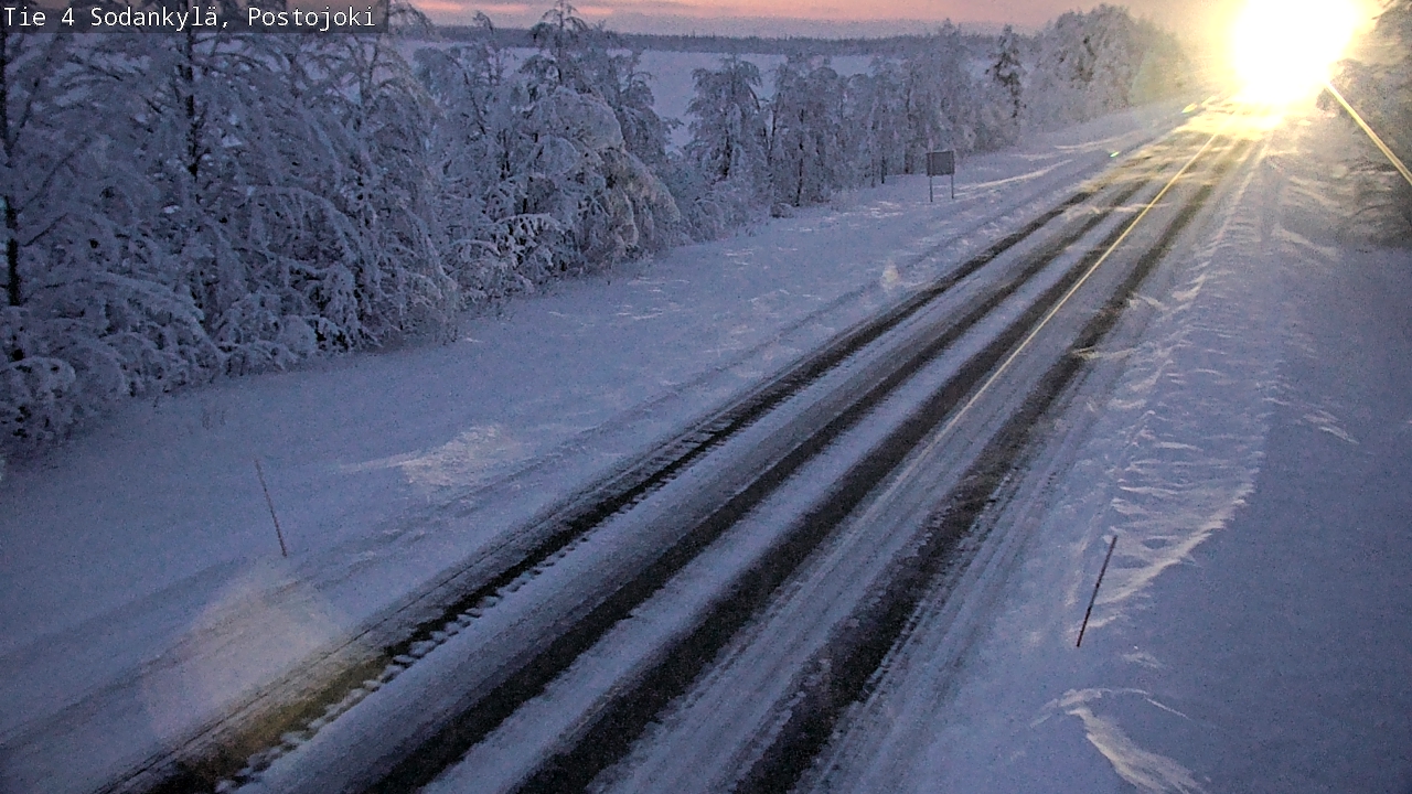 Weather Camera Image Road 4 Sodankylä, Postojoki, Sodankylä, Lappi