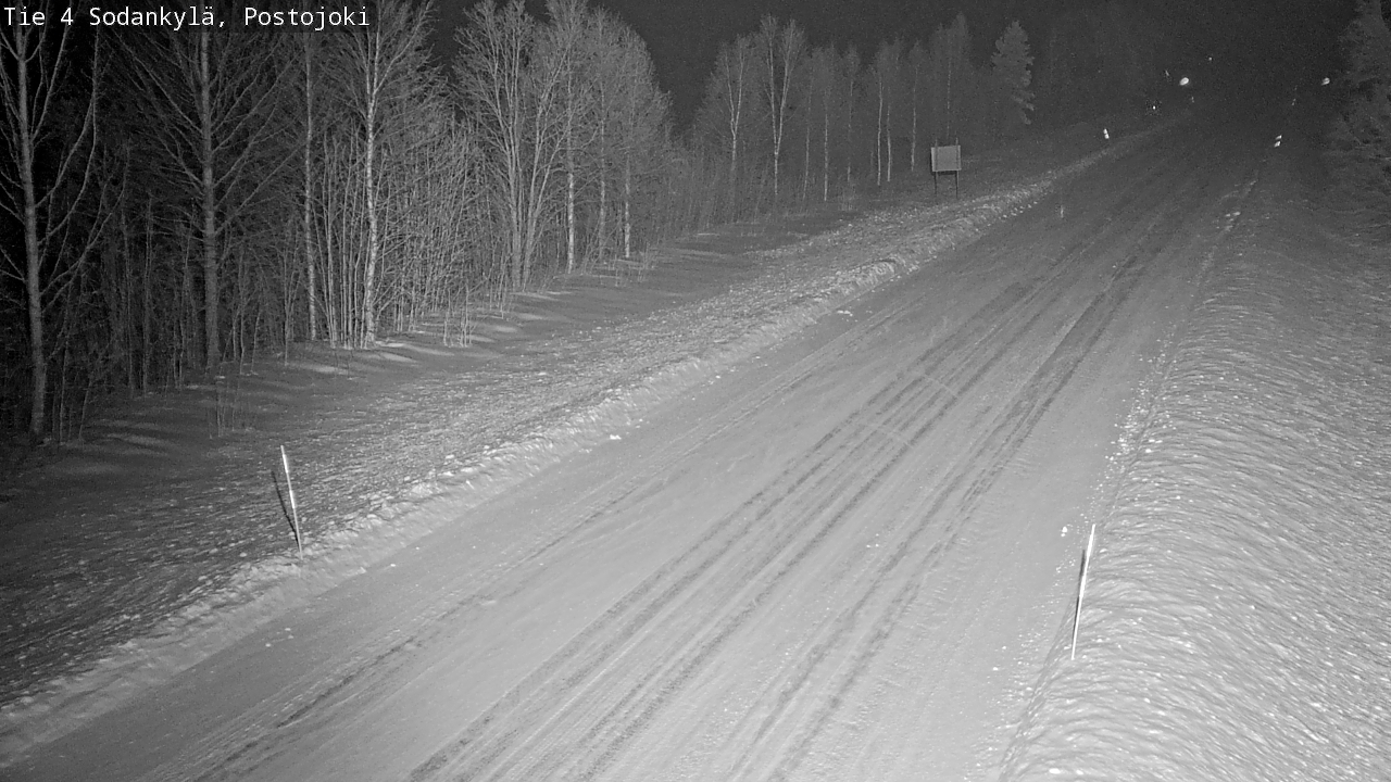 Weather Camera Image Road 4 Sodankylä, Postojoki, Sodankylä, Lappi