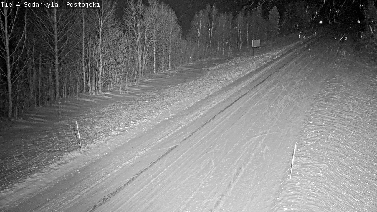Weather Camera Image Road 4 Sodankylä, Postojoki, Sodankylä, Lappi