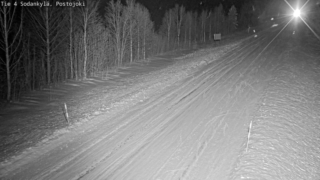 Weather Camera Image Road 4 Sodankylä, Postojoki, Sodankylä, Lappi