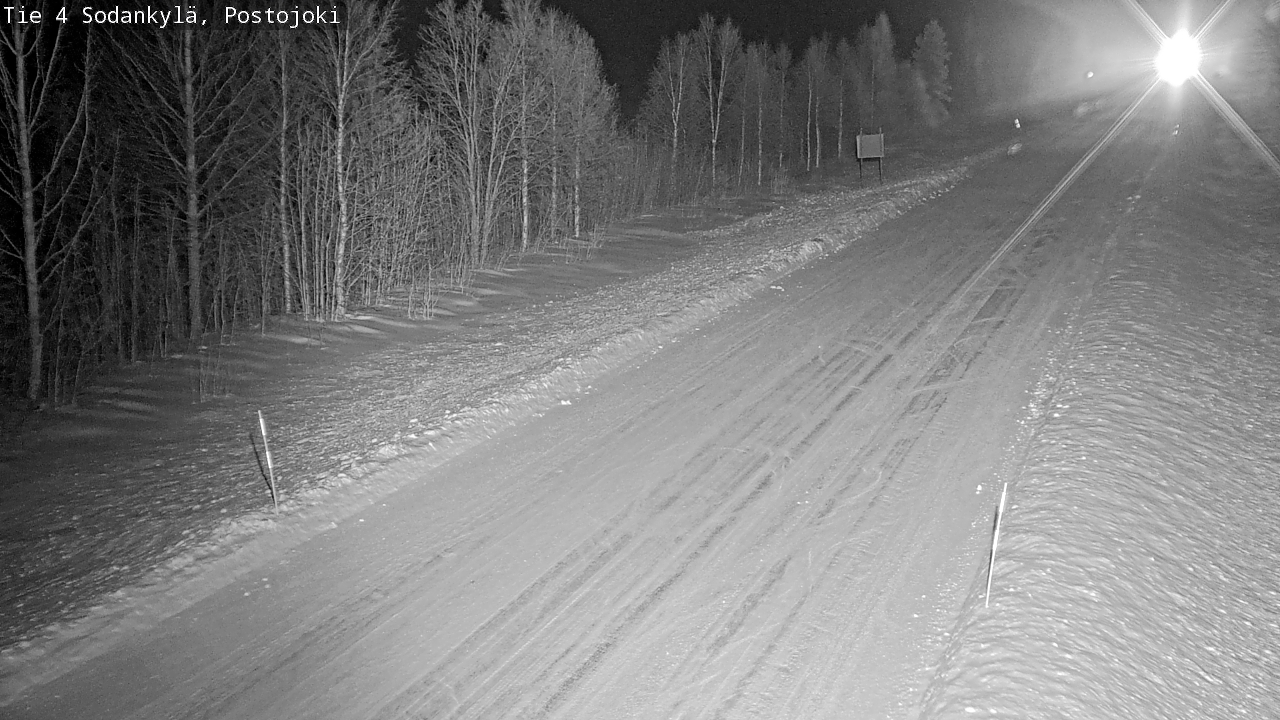 Weather Camera Image Road 4 Sodankylä, Postojoki, Sodankylä, Lappi