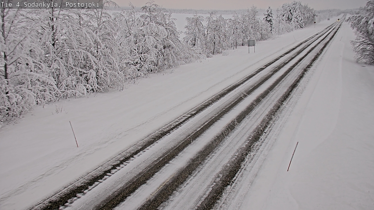 Weather Camera Image Road 4 Sodankylä, Postojoki, Sodankylä, Lappi