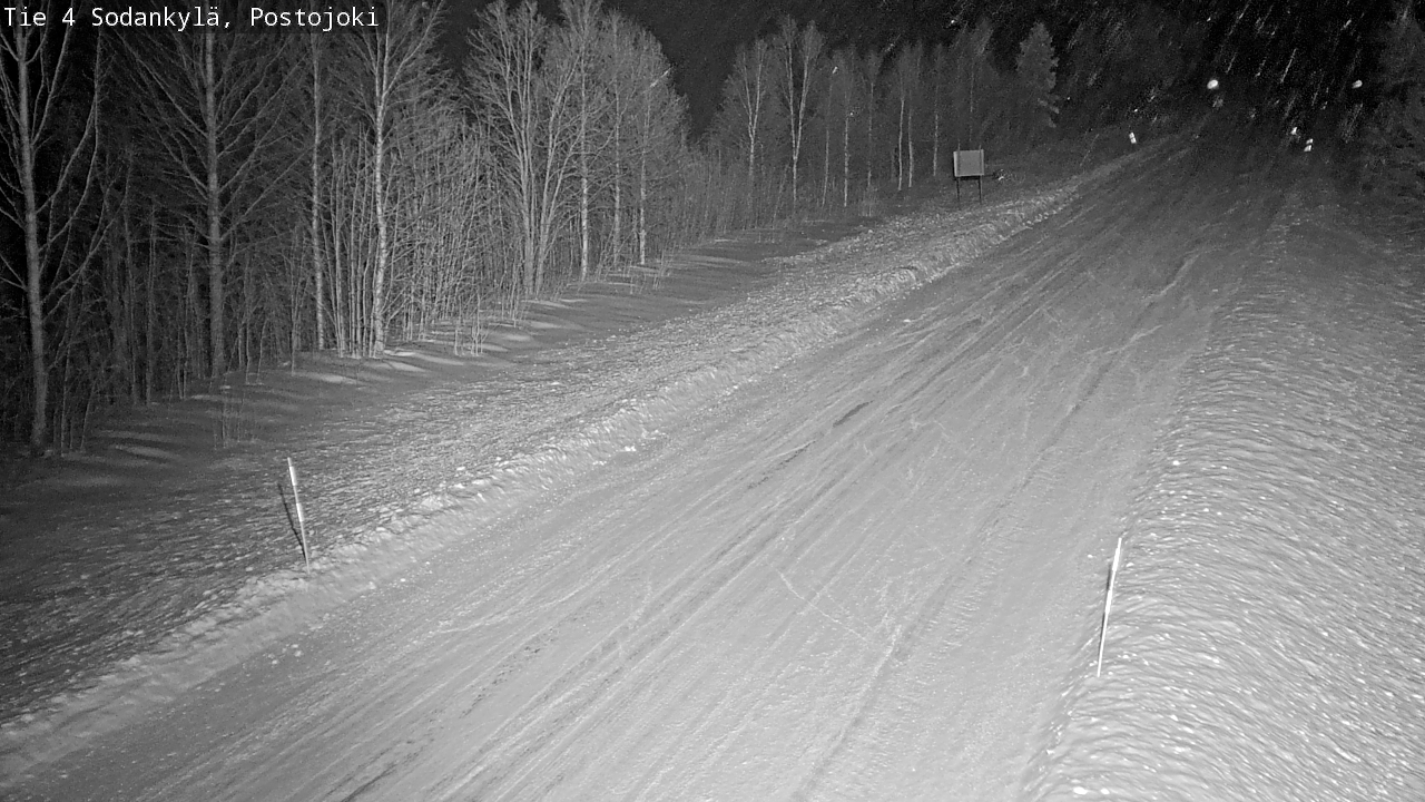 Weather Camera Image Road 4 Sodankylä, Postojoki, Sodankylä, Lappi