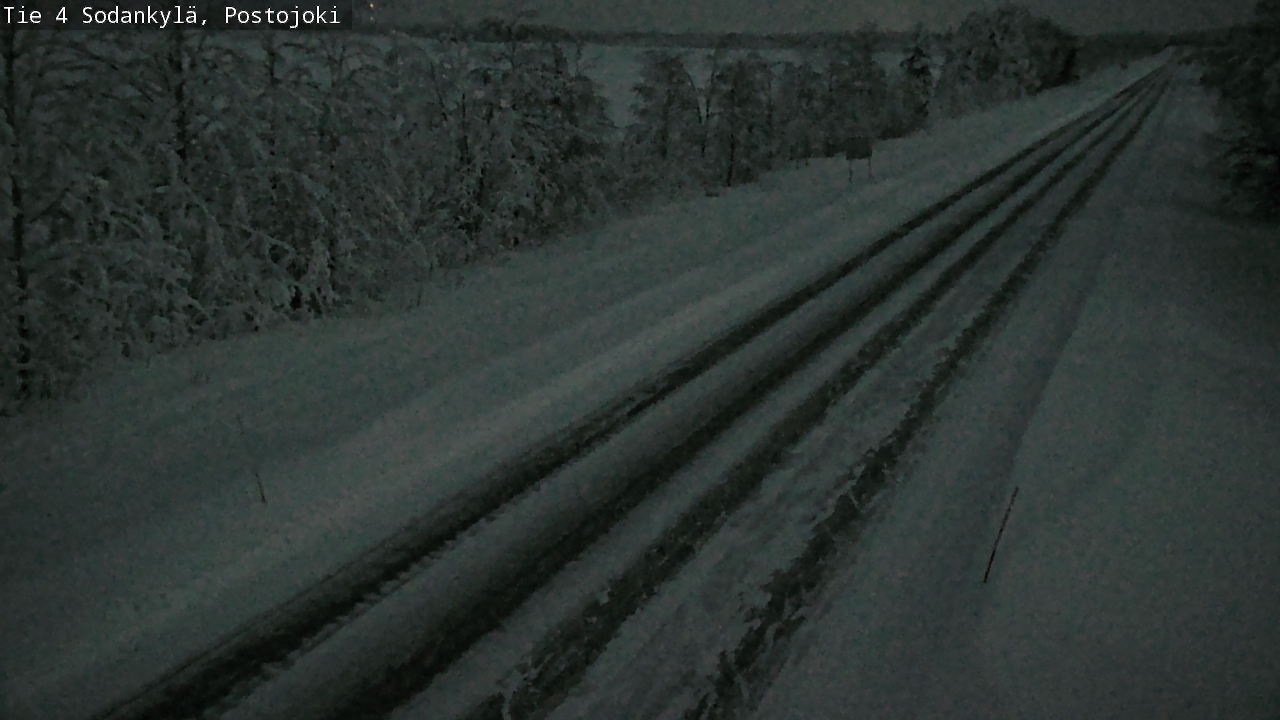 Weather Camera Image Väg 4 Sodankylä, Postojoki, Sodankylä, Lappi