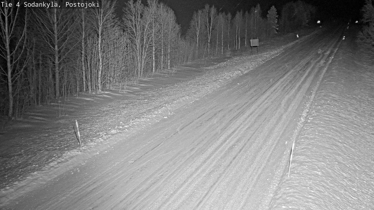 Weather Camera Image Road 4 Sodankylä, Postojoki, Sodankylä, Lappi