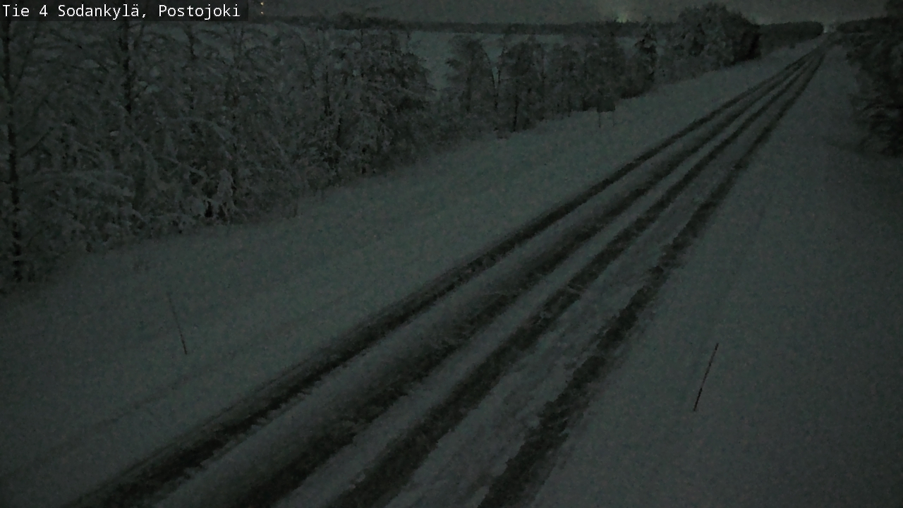 Weather Camera Image Väg 4 Sodankylä, Postojoki, Sodankylä, Lappi