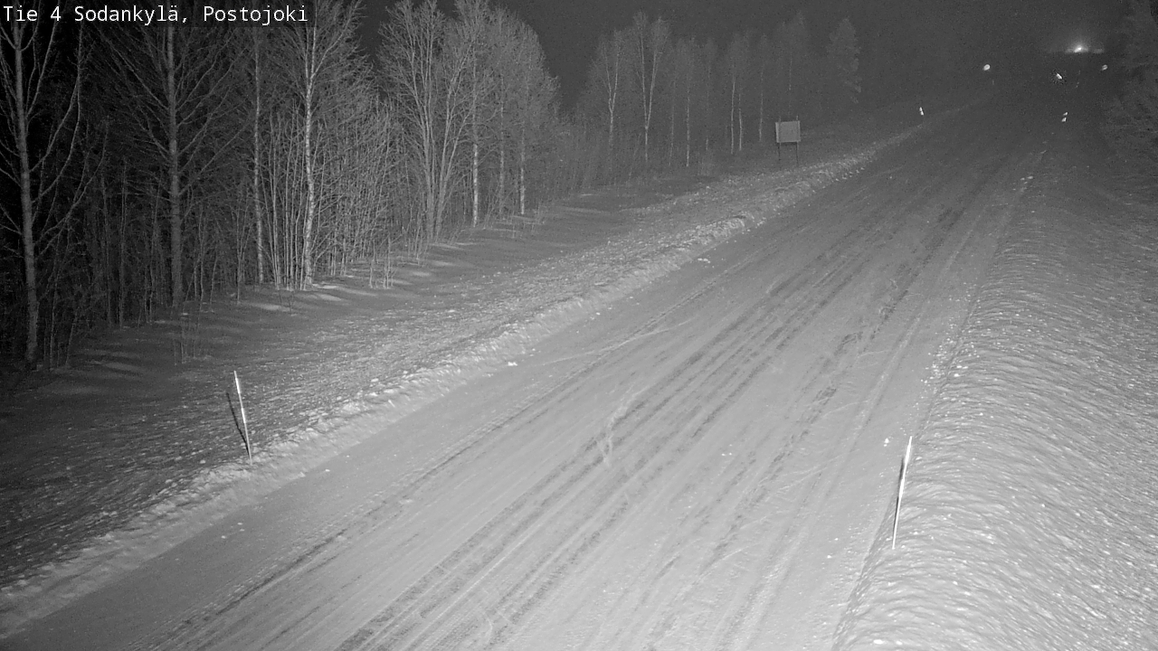 Weather Camera Image Road 4 Sodankylä, Postojoki, Sodankylä, Lappi