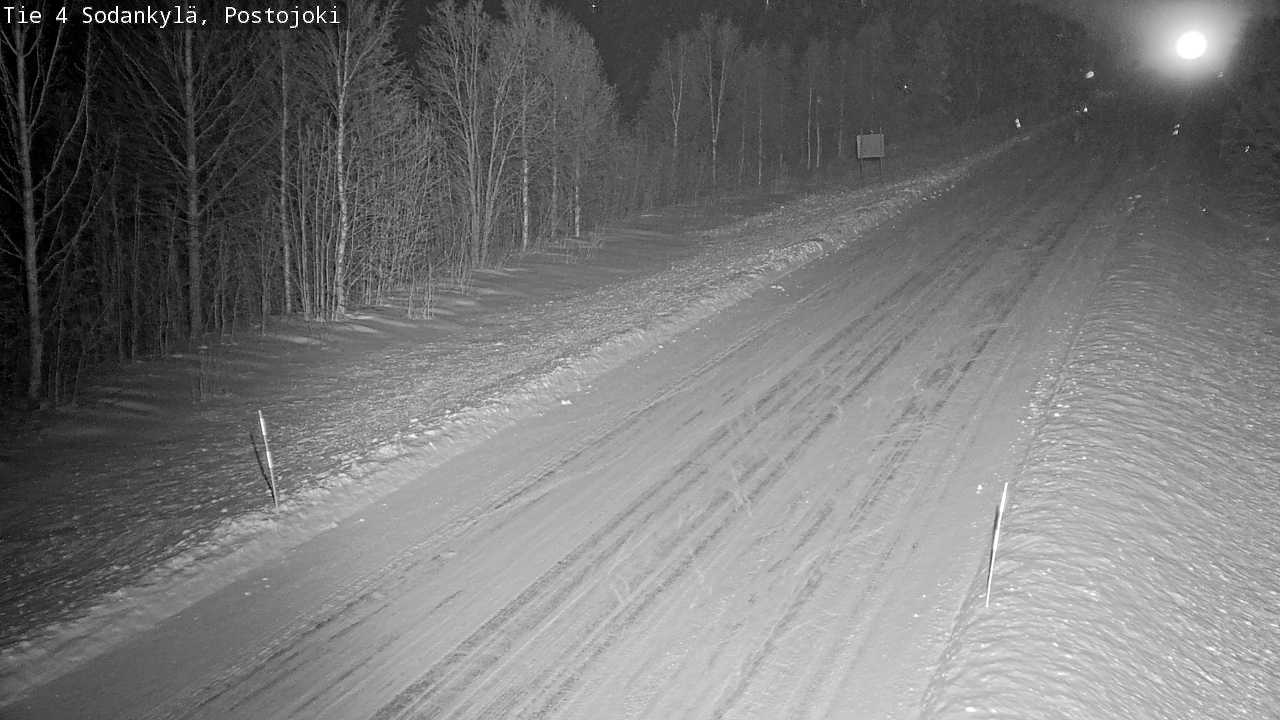 Weather Camera Image Road 4 Sodankylä, Postojoki, Sodankylä, Lappi
