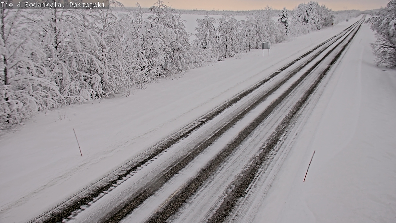 Weather Camera Image Road 4 Sodankylä, Postojoki, Sodankylä, Lappi